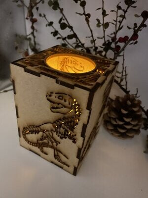 T-Rex Dinosaur Lantern MDF Craft Kit - Small