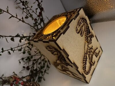 T-Rex Dinosaur Lantern MDF Craft Kit - Small