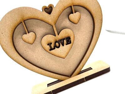 Valentine Heart Ornament/Decoration - Love Heart - Unique Keepsake Gift