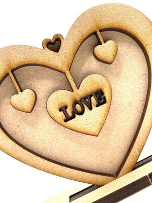Valentine Heart Ornament/Decoration - Love Heart - Unique Keepsake Gift