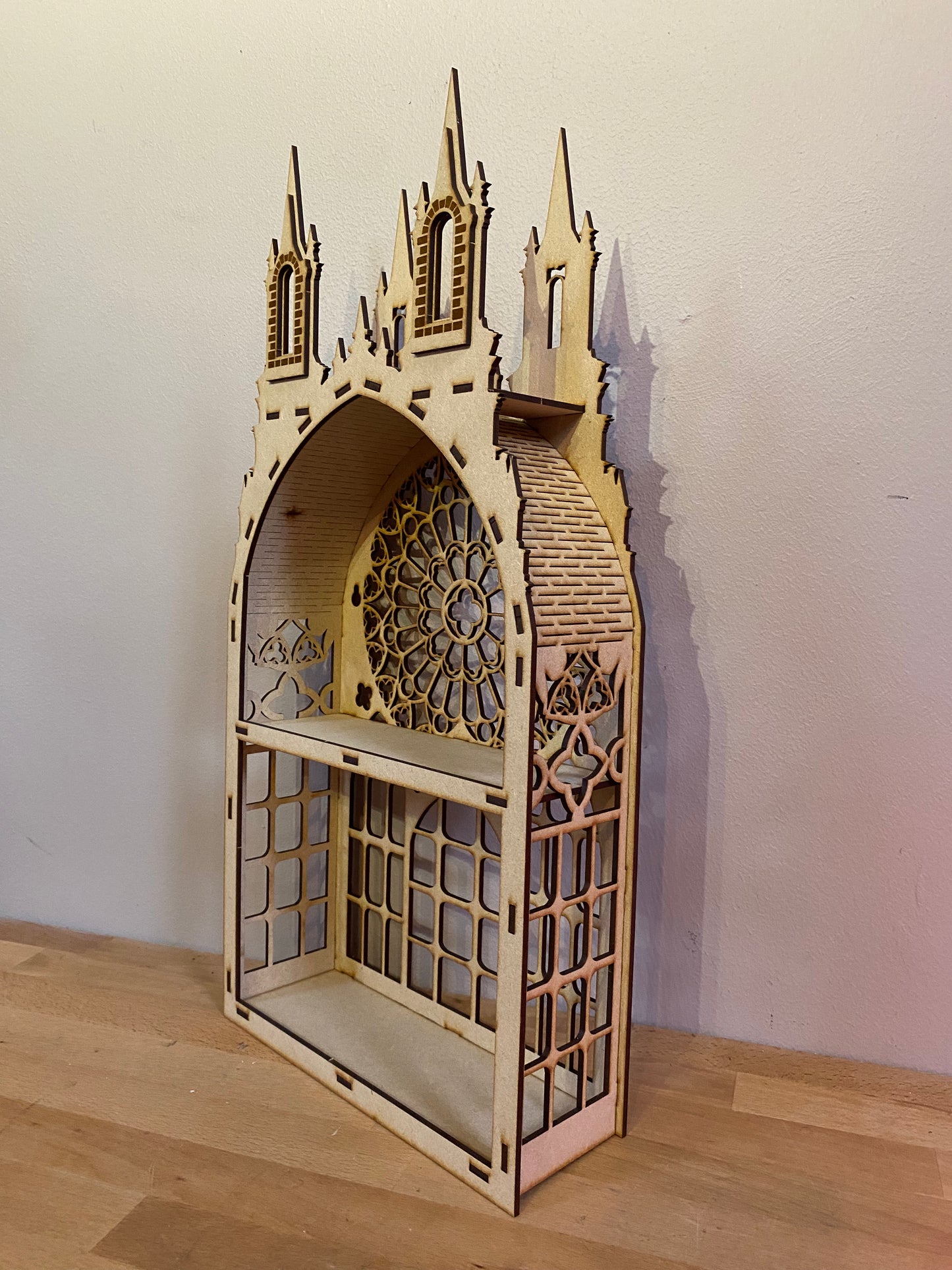 Gothic Two shelf Tower dispaly kitchen storage spice rack