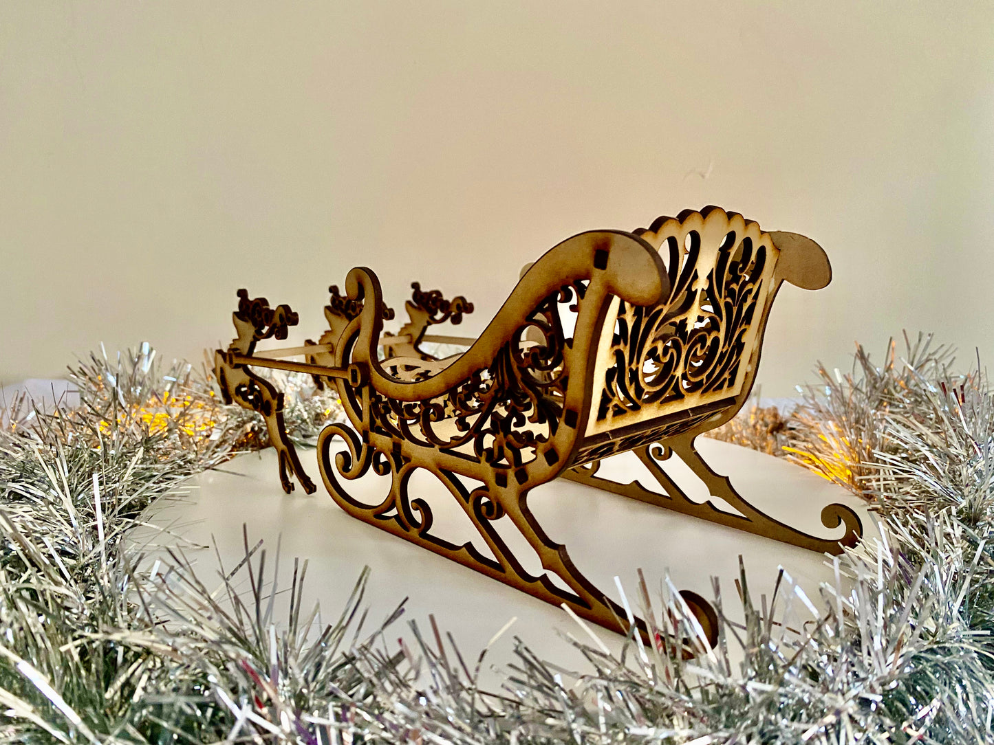 Santa Sleigh - Sweet Holder/Xmas Decorations/MDF Blanks * Christmas * Xmas * Xmas Crafts * Festive * DIY * Decor * Sleigh Display