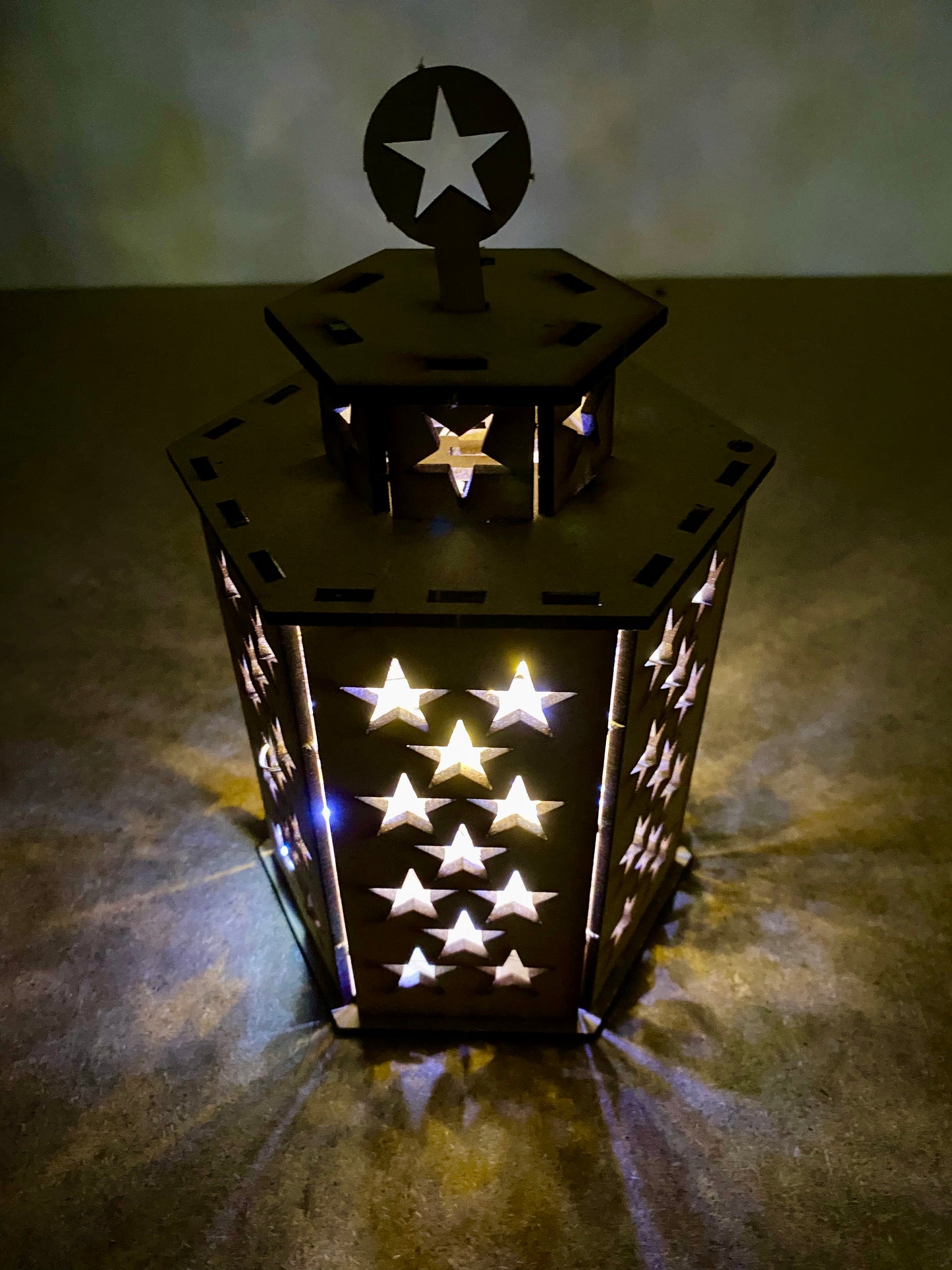 Stunning  Stars lantern MDF Craft Kit - Large