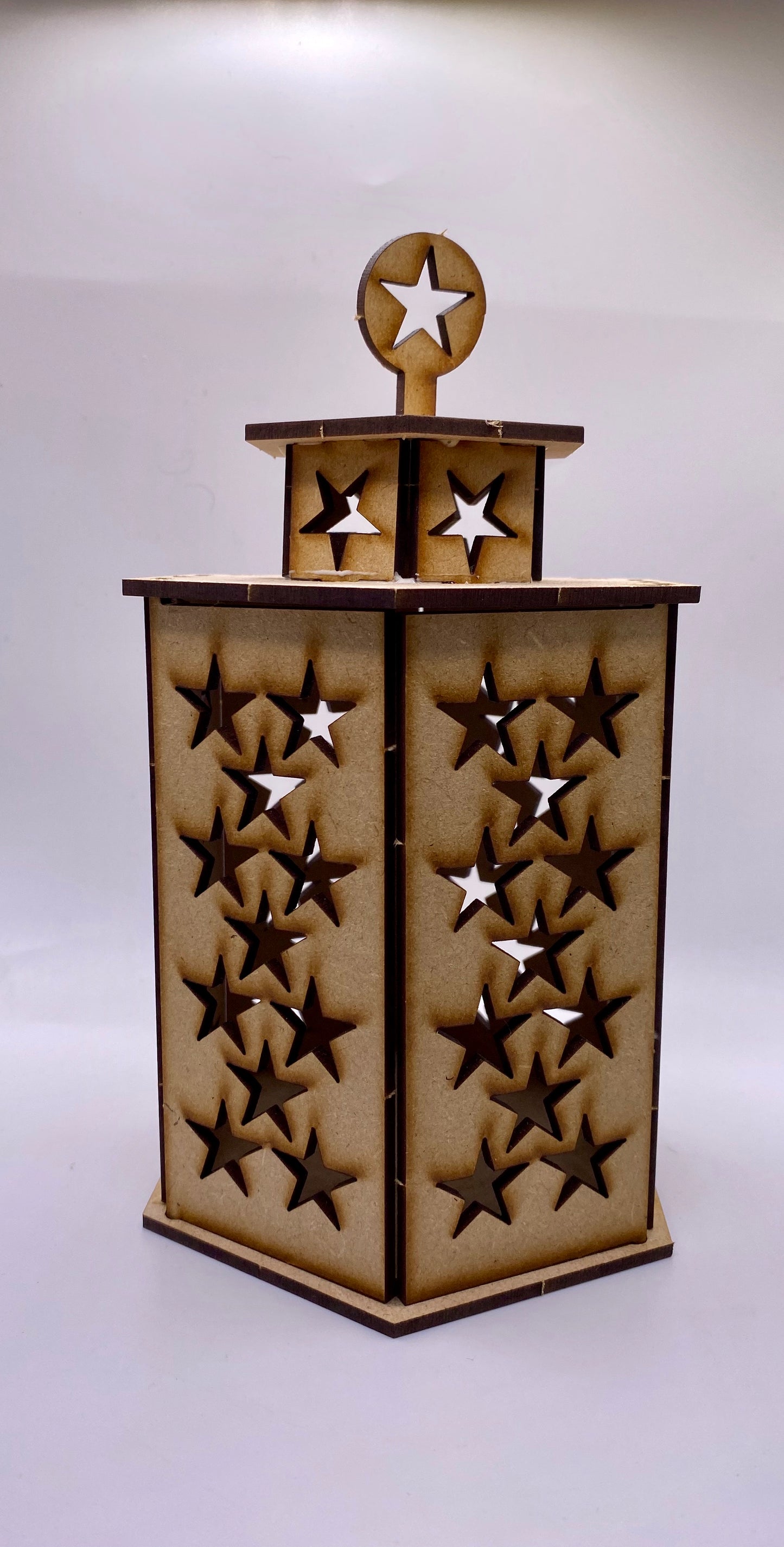 Stunning  Stars lantern MDF Craft Kit - Large