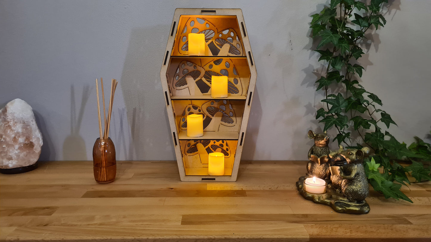 Gothic Coffin Shelving