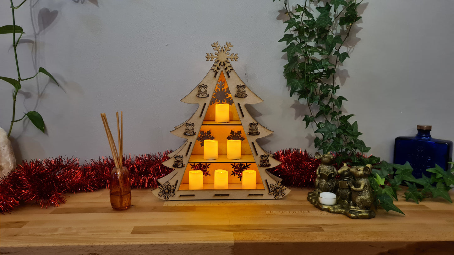 Christmas tree display unit/shelf