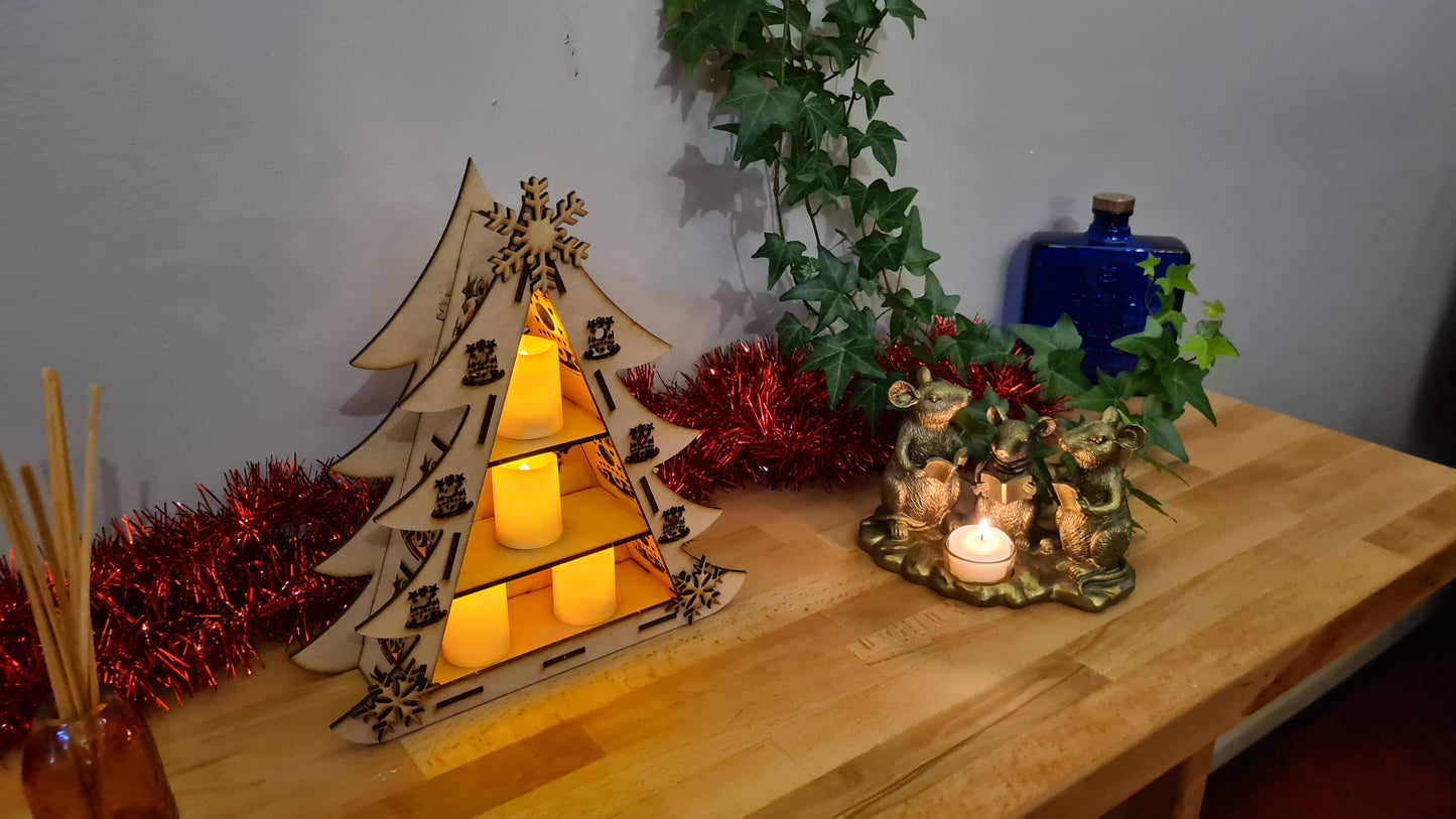 Christmas tree display unit/shelf