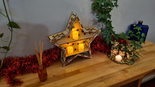 Christmas Star display unit/shelf