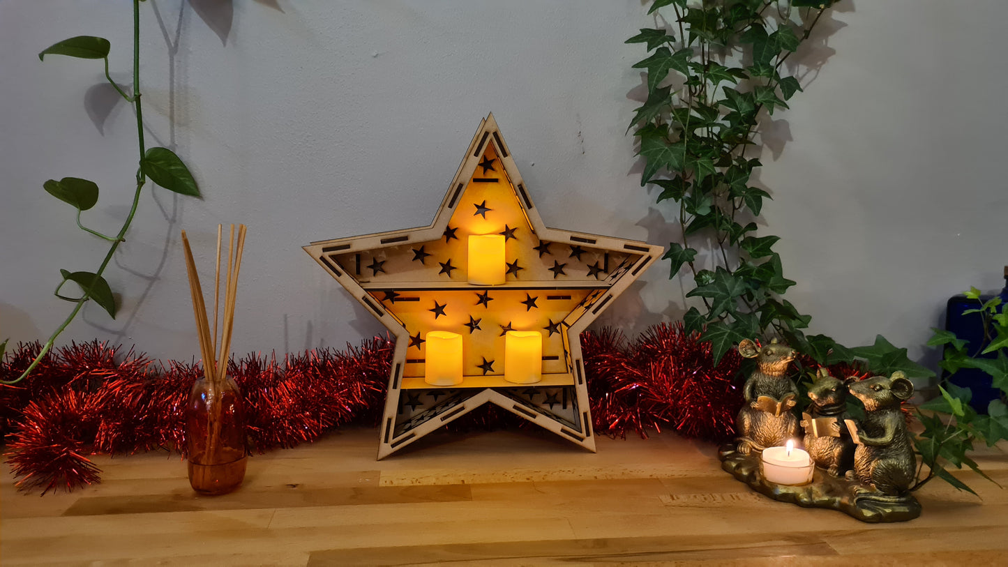 Christmas Star display unit/shelf