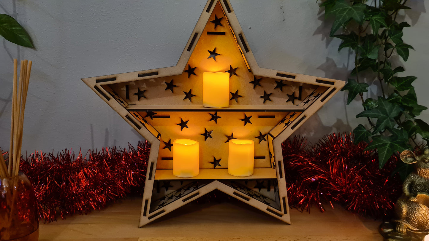 Christmas Star display unit/shelf