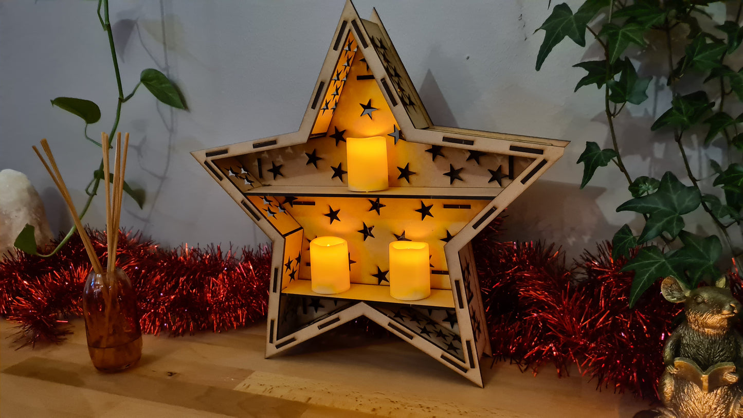 Christmas Star display unit/shelf