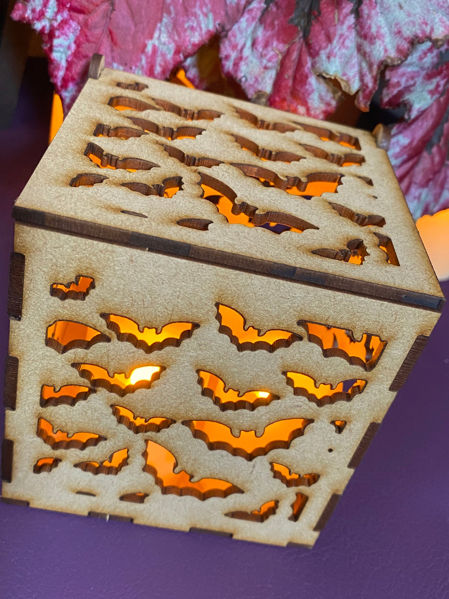 Bats MDF Night Light Craft Kit