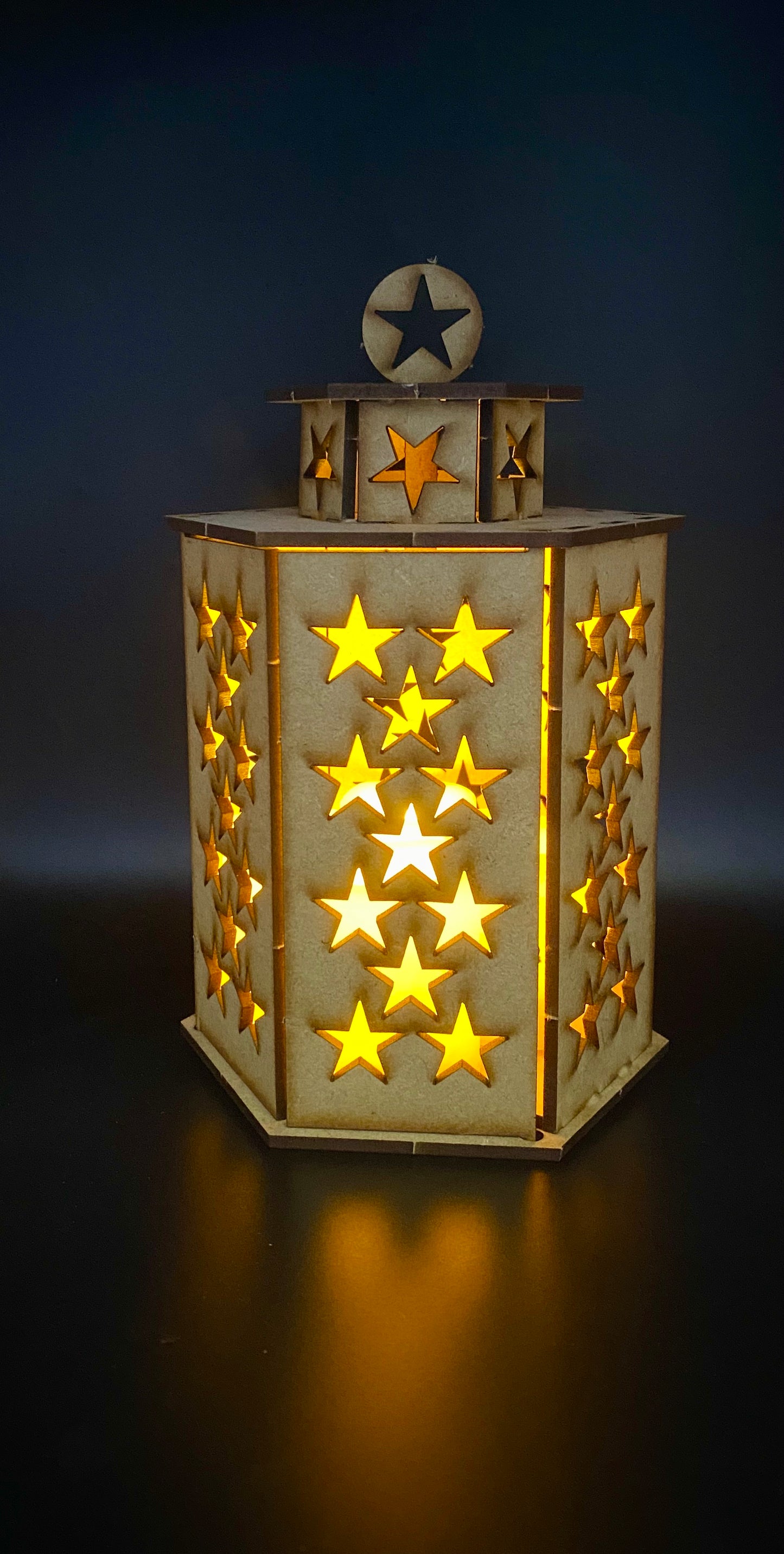 Stunning  Stars lantern MDF Craft Kit - Large