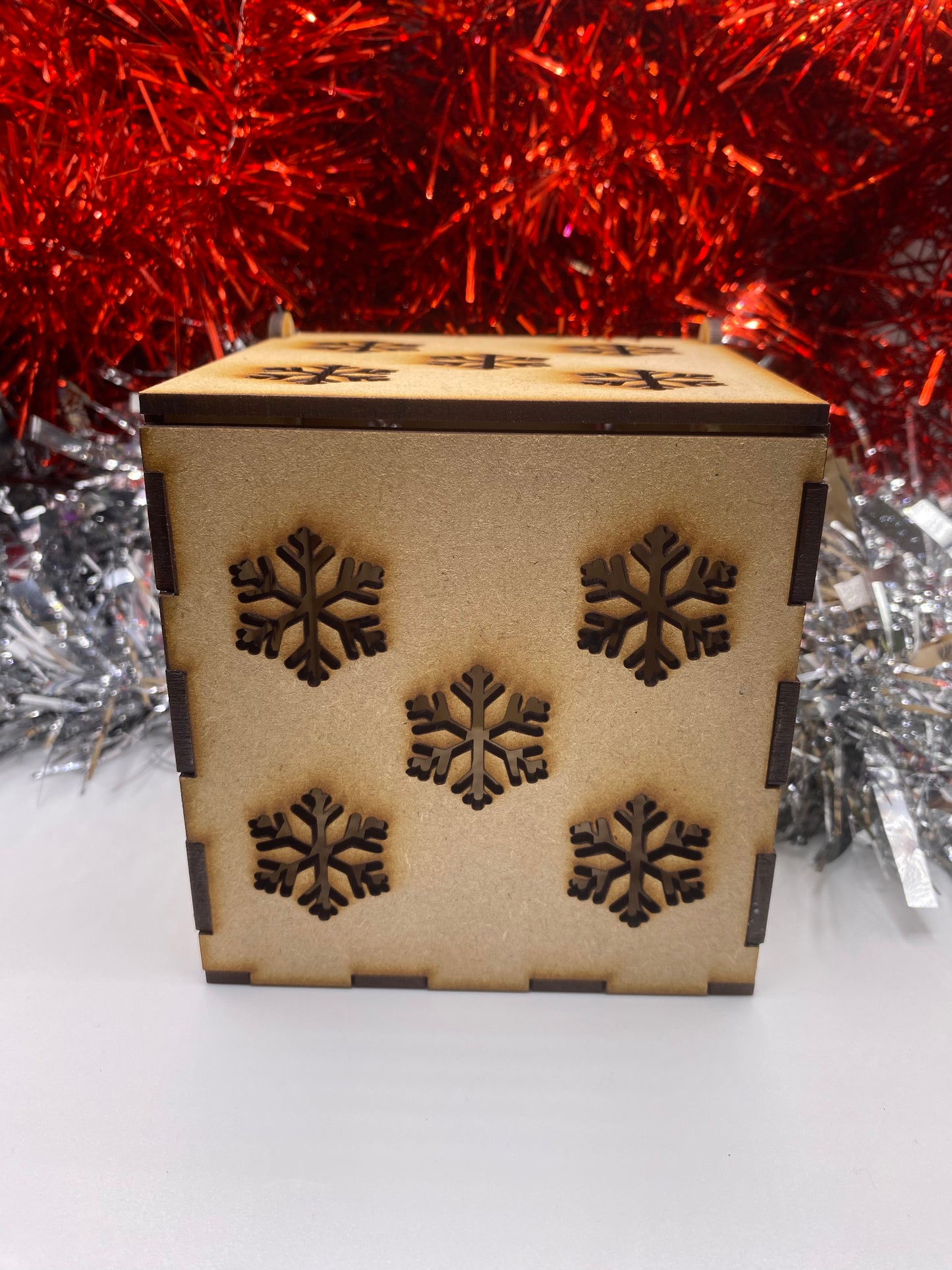 5 Snowflakes MDF Night Light Craft Kit