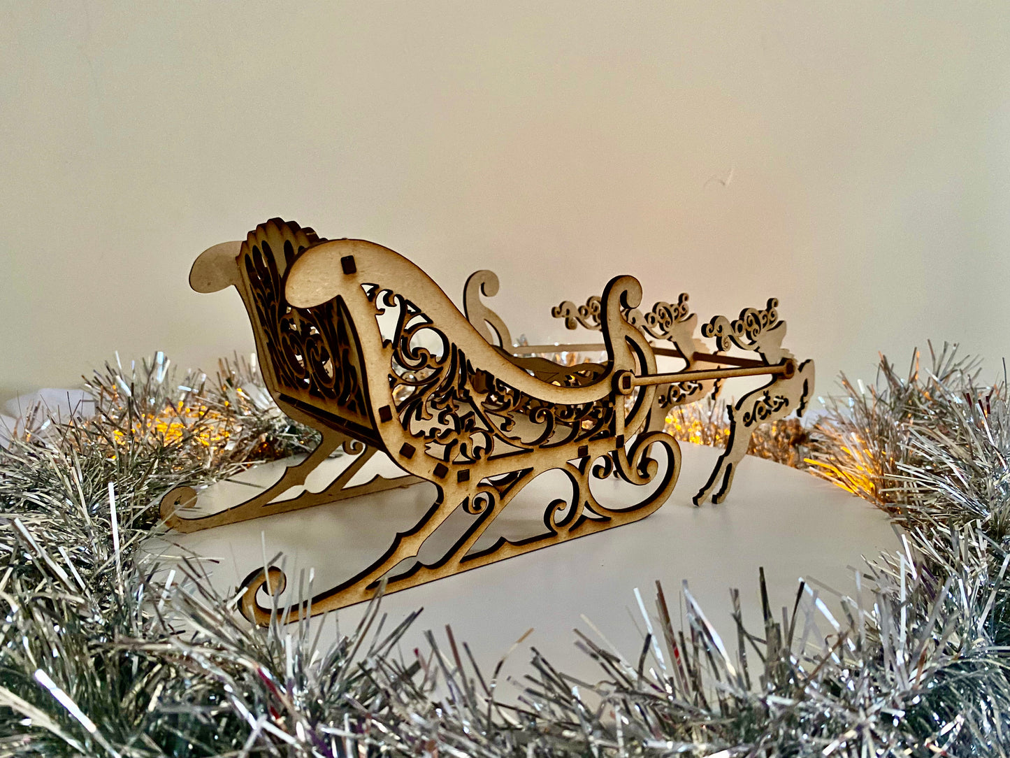 Santa Sleigh - Sweet Holder/Xmas Decorations/MDF Blanks * Christmas * Xmas * Xmas Crafts * Festive * DIY * Decor * Sleigh Display