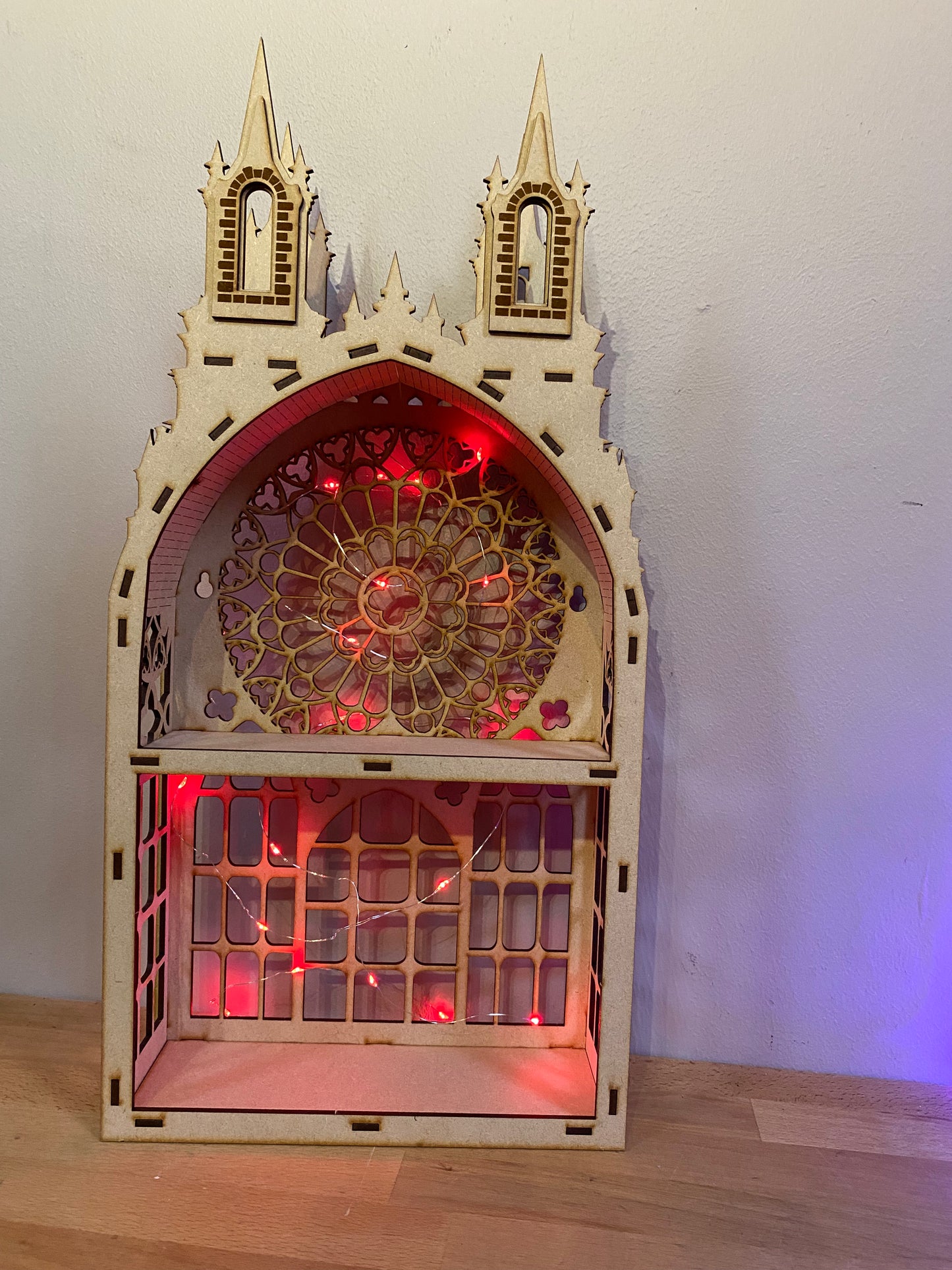 Gothic Two shelf Tower dispaly kitchen storage spice rack