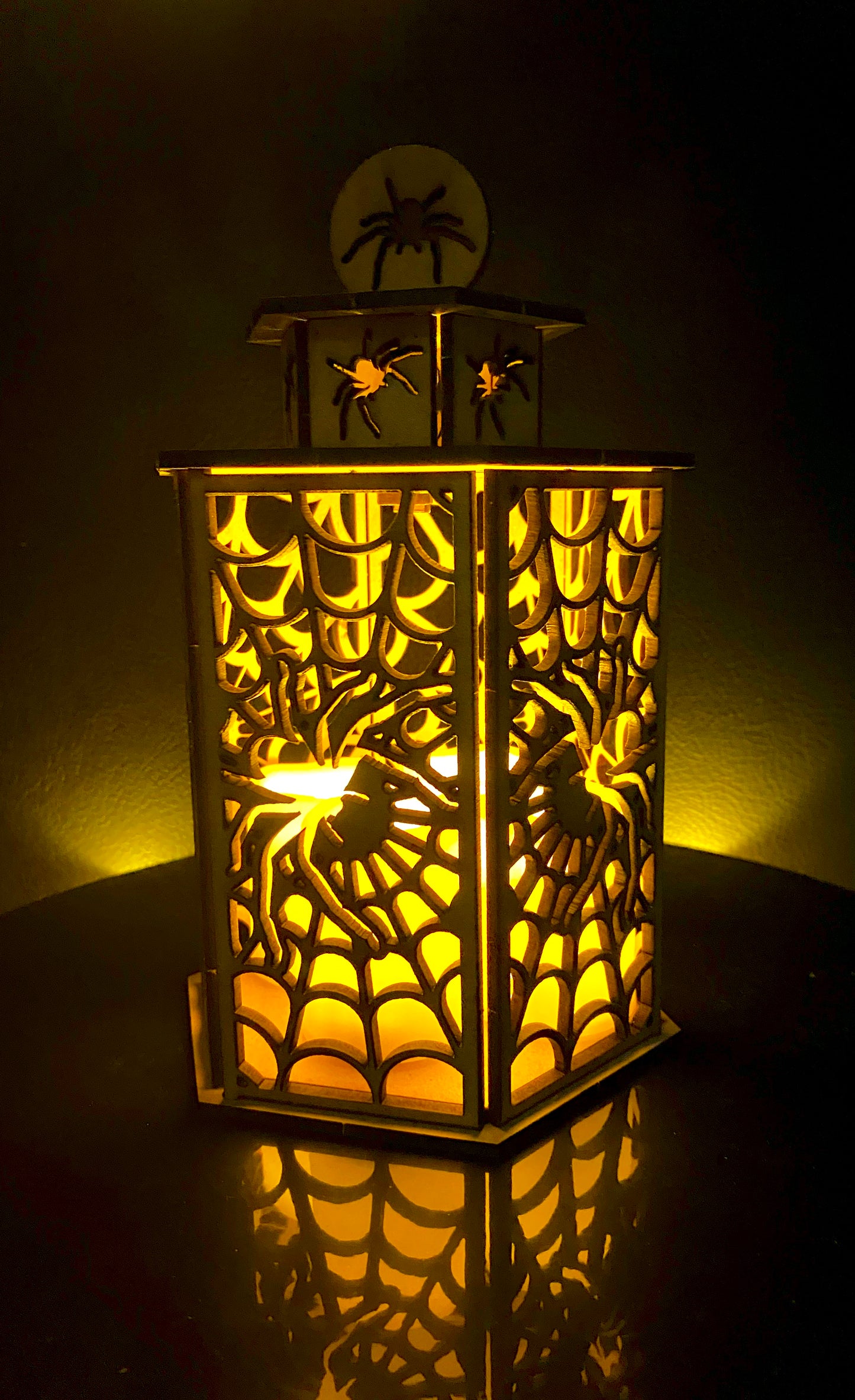 Cobweb Lantern MDF Craft Kit