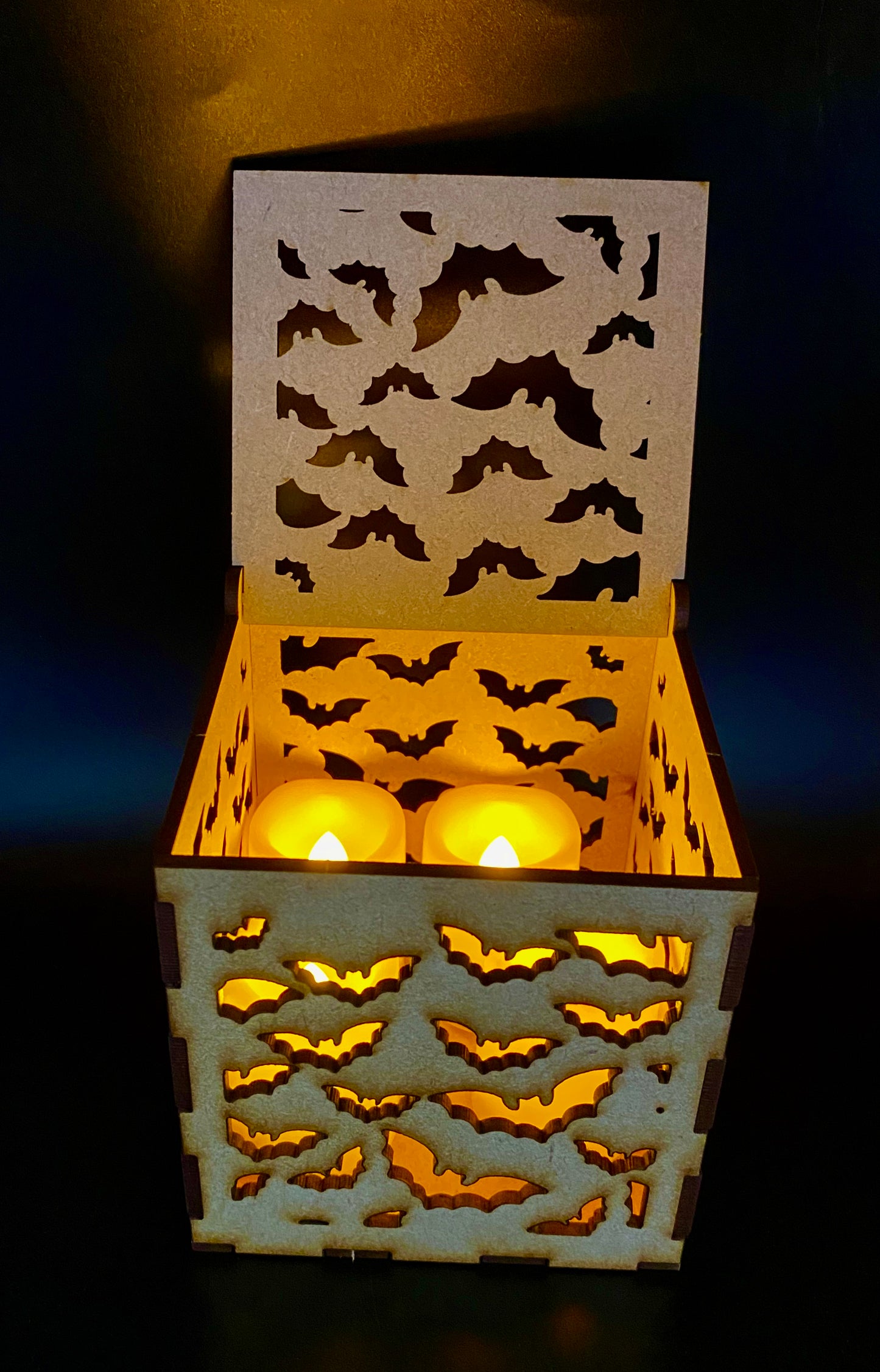 Bats MDF Night Light Craft Kit