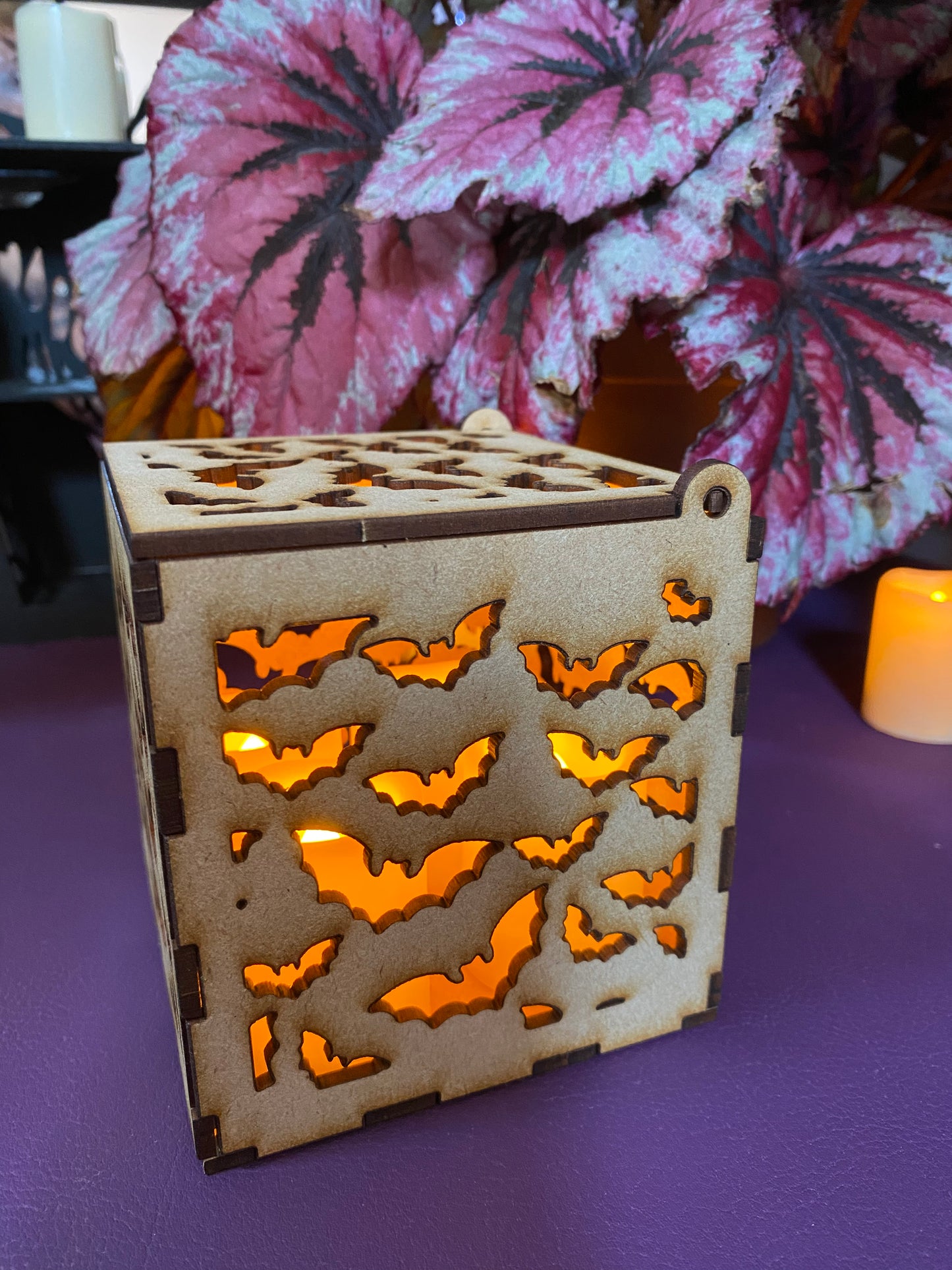 Bats MDF Night Light Craft Kit