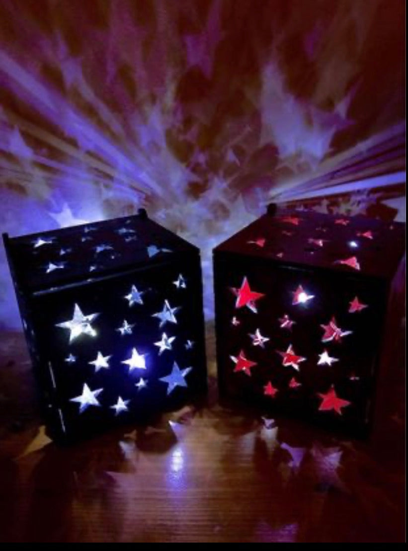 Christmas Stars MDF Night Light