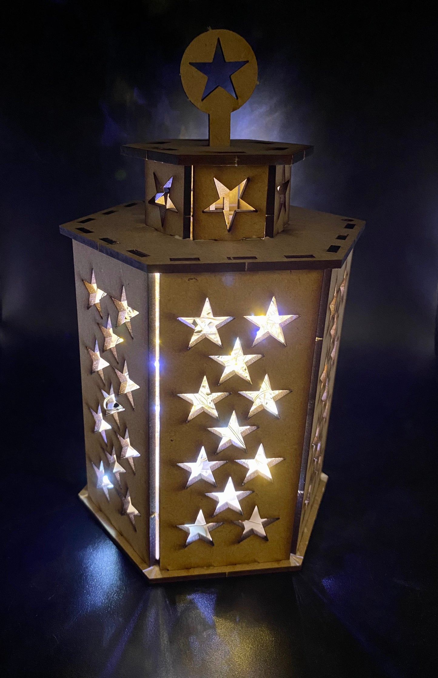 Stunning Stars Lantern MDF Craft Kit - Large