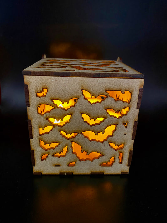 Bats MDF Night Light Craft Kit