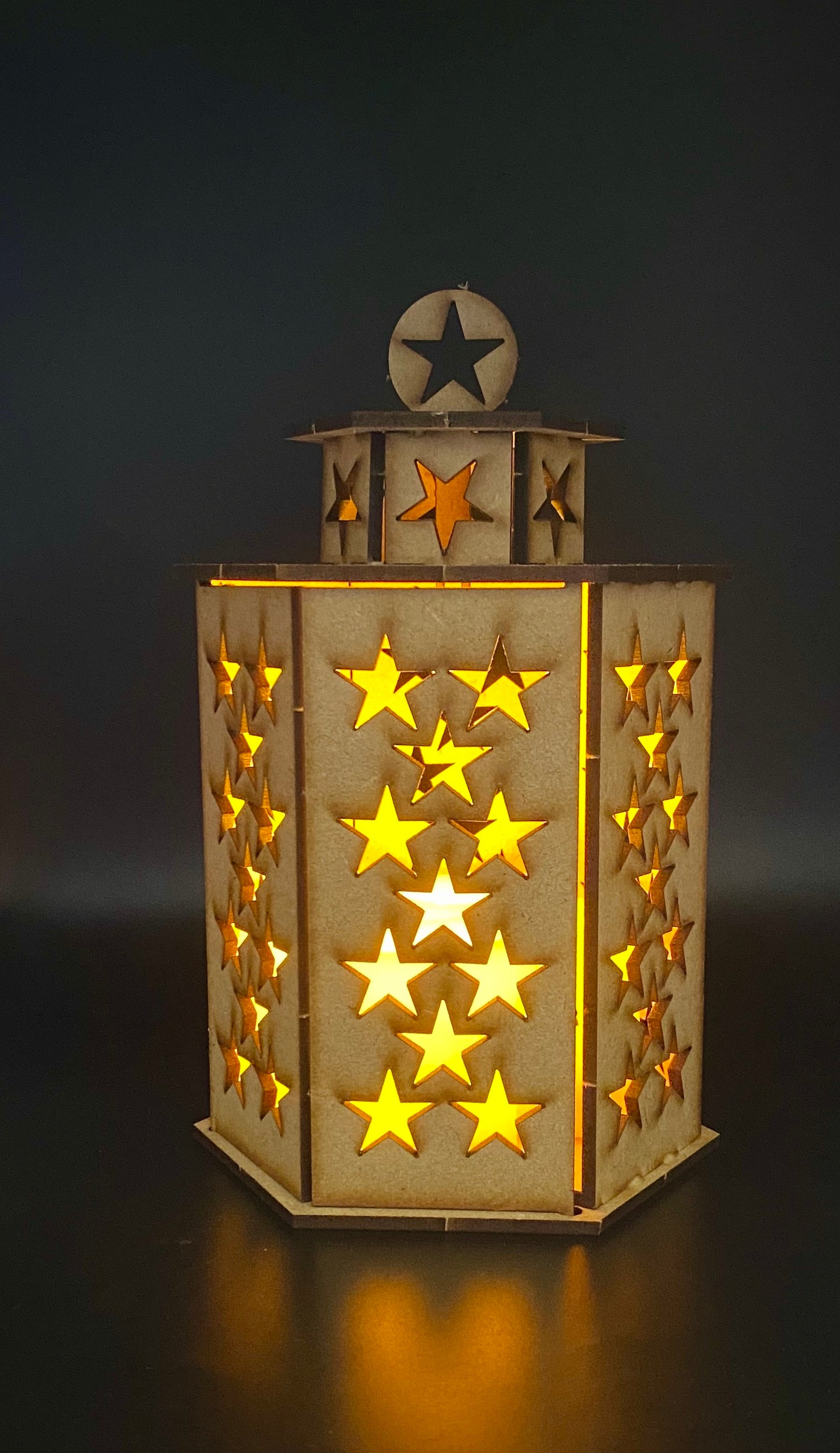 Stunning Stars Lantern MDF Craft Kit - Large