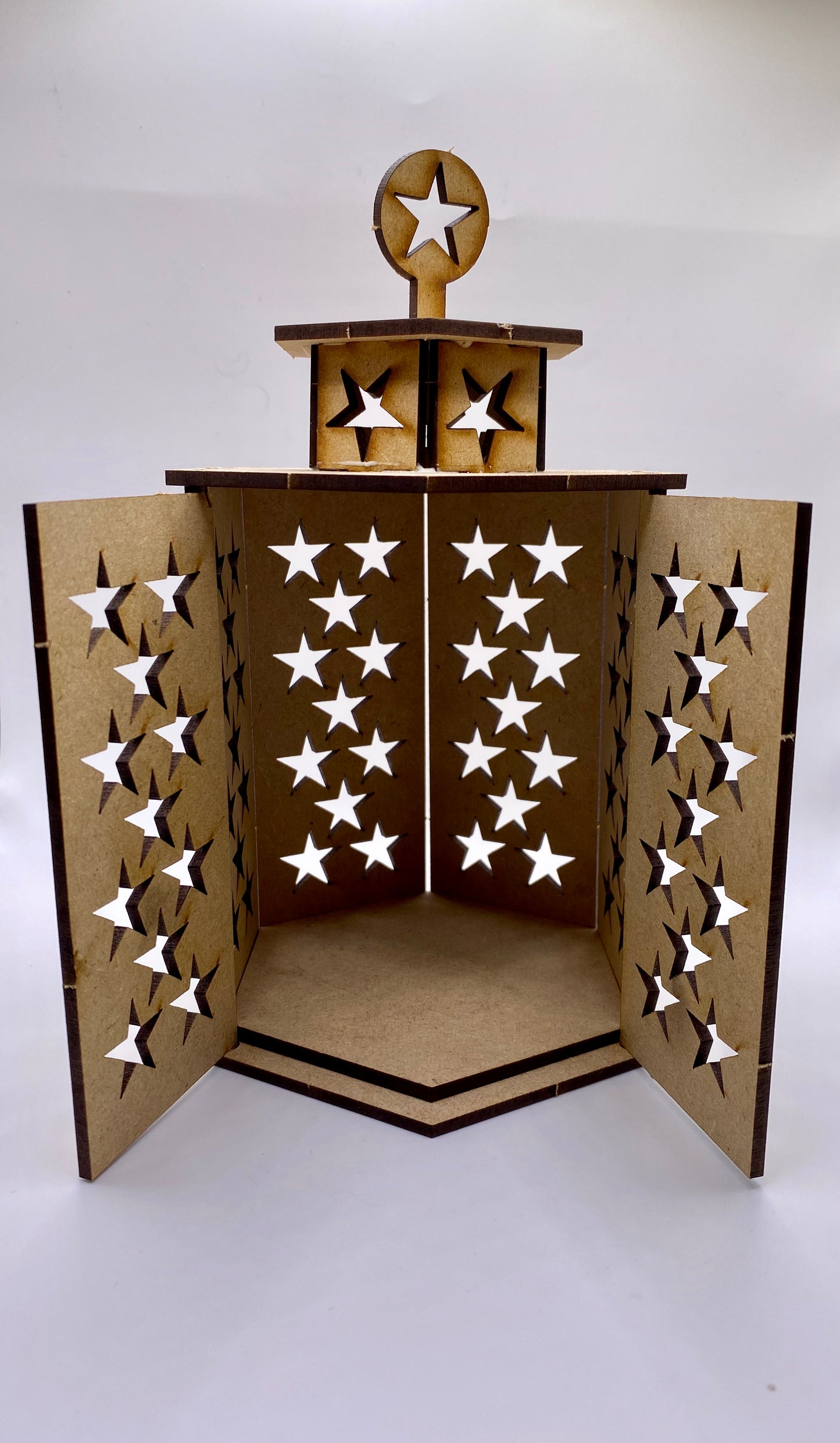 Stunning  Stars lantern MDF Craft Kit - Large