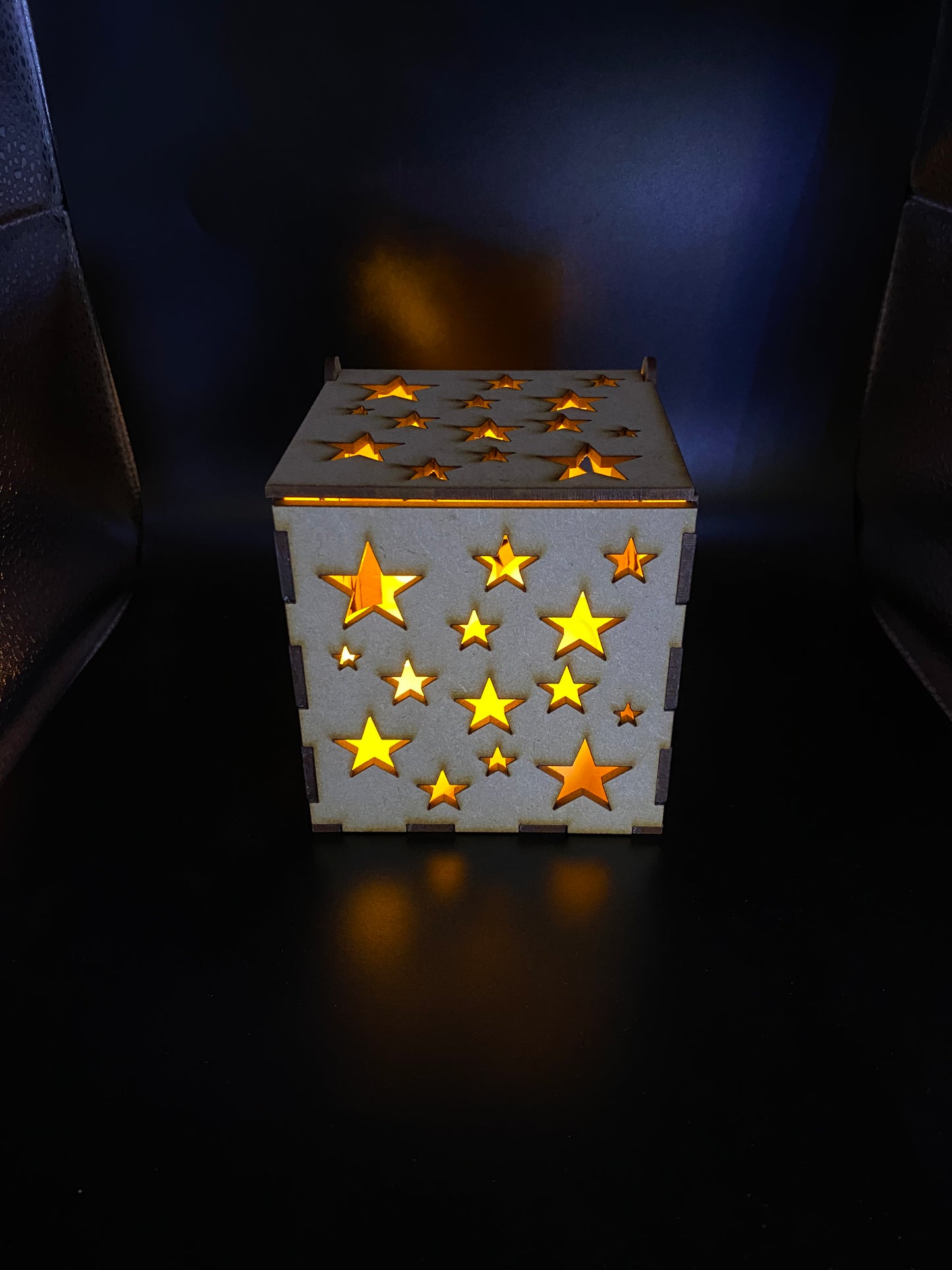 Christmas Stars MDF Night Light