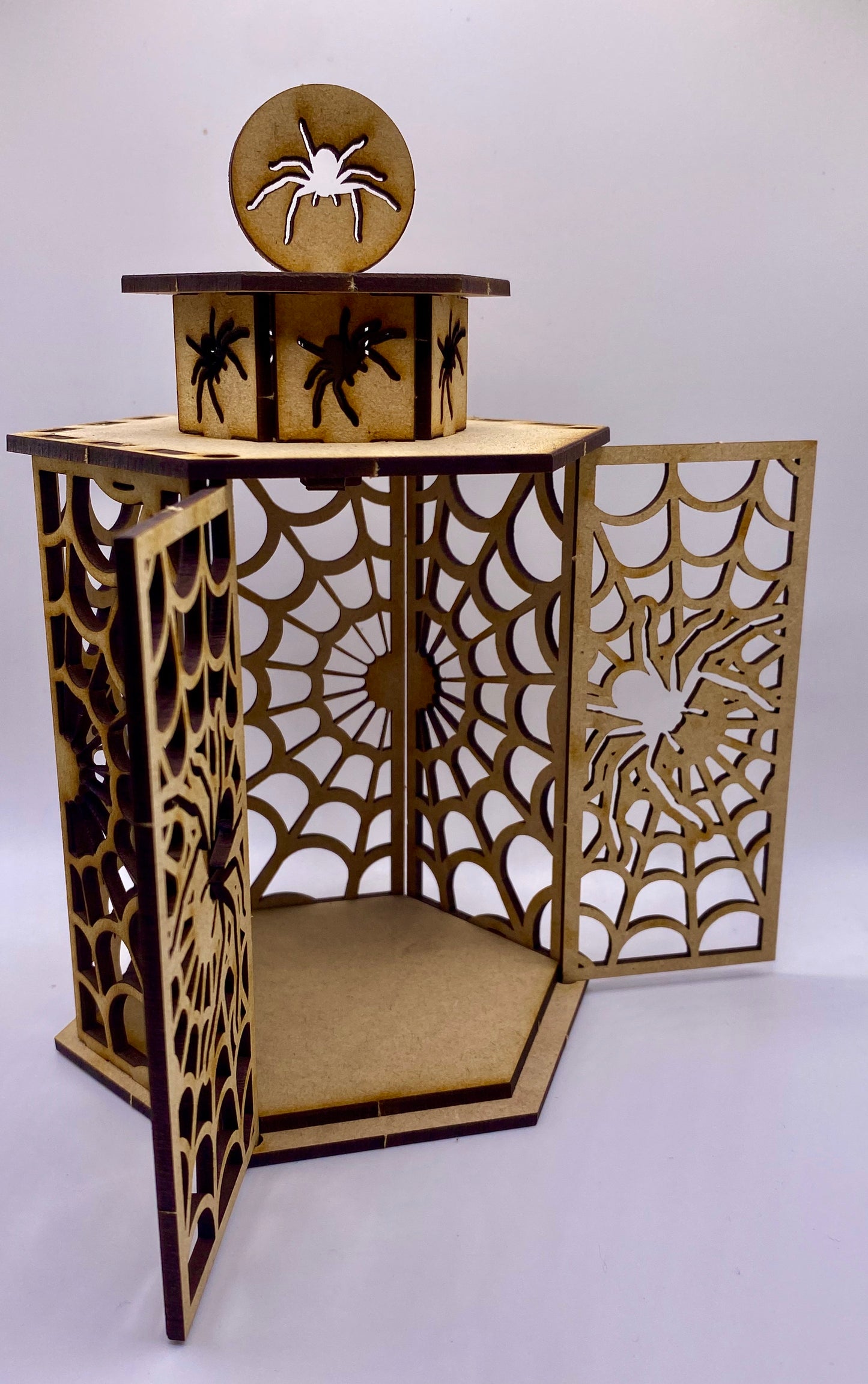 Cobweb Lantern MDF Craft Kit