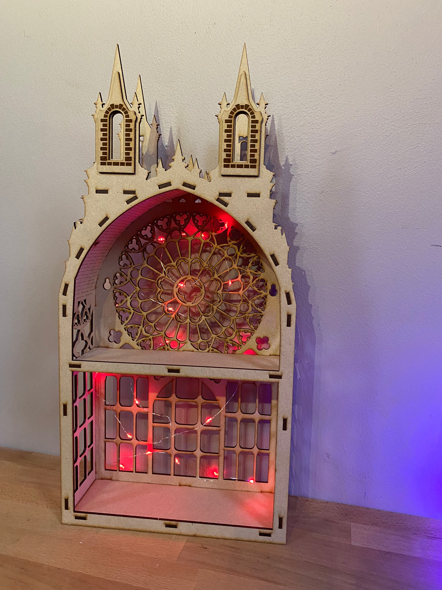 Gothic Two shelf Tower dispaly kitchen storage spice rack