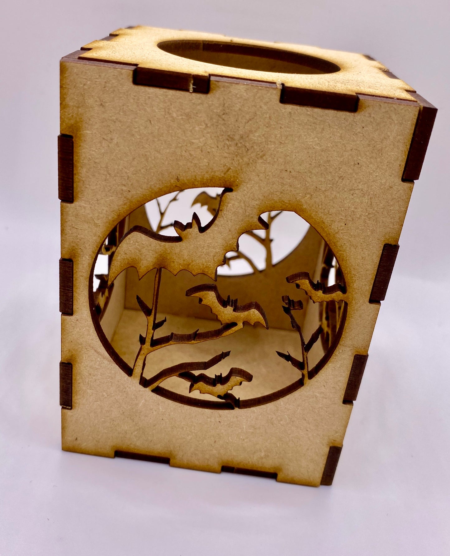 Flying Bats Small Lantern MDF Craft Kit