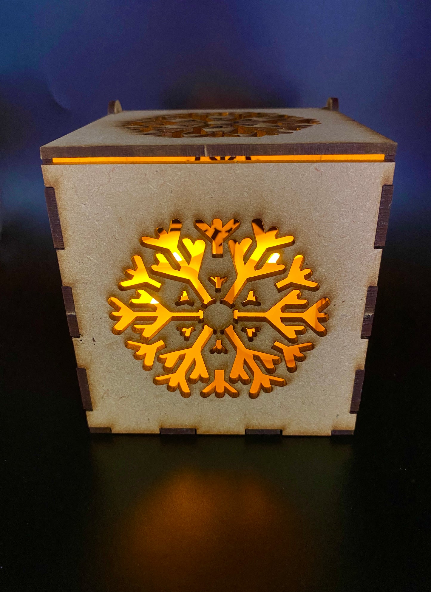 large Snowflake  MDF Craft Kit Night Light