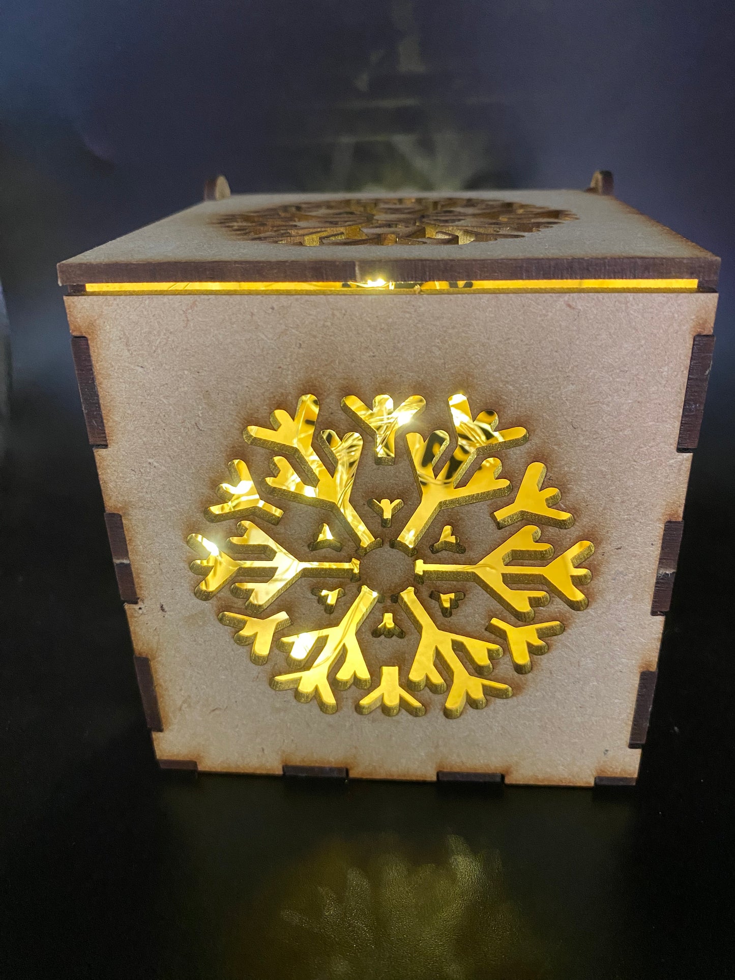 large Snowflake  MDF Craft Kit Night Light