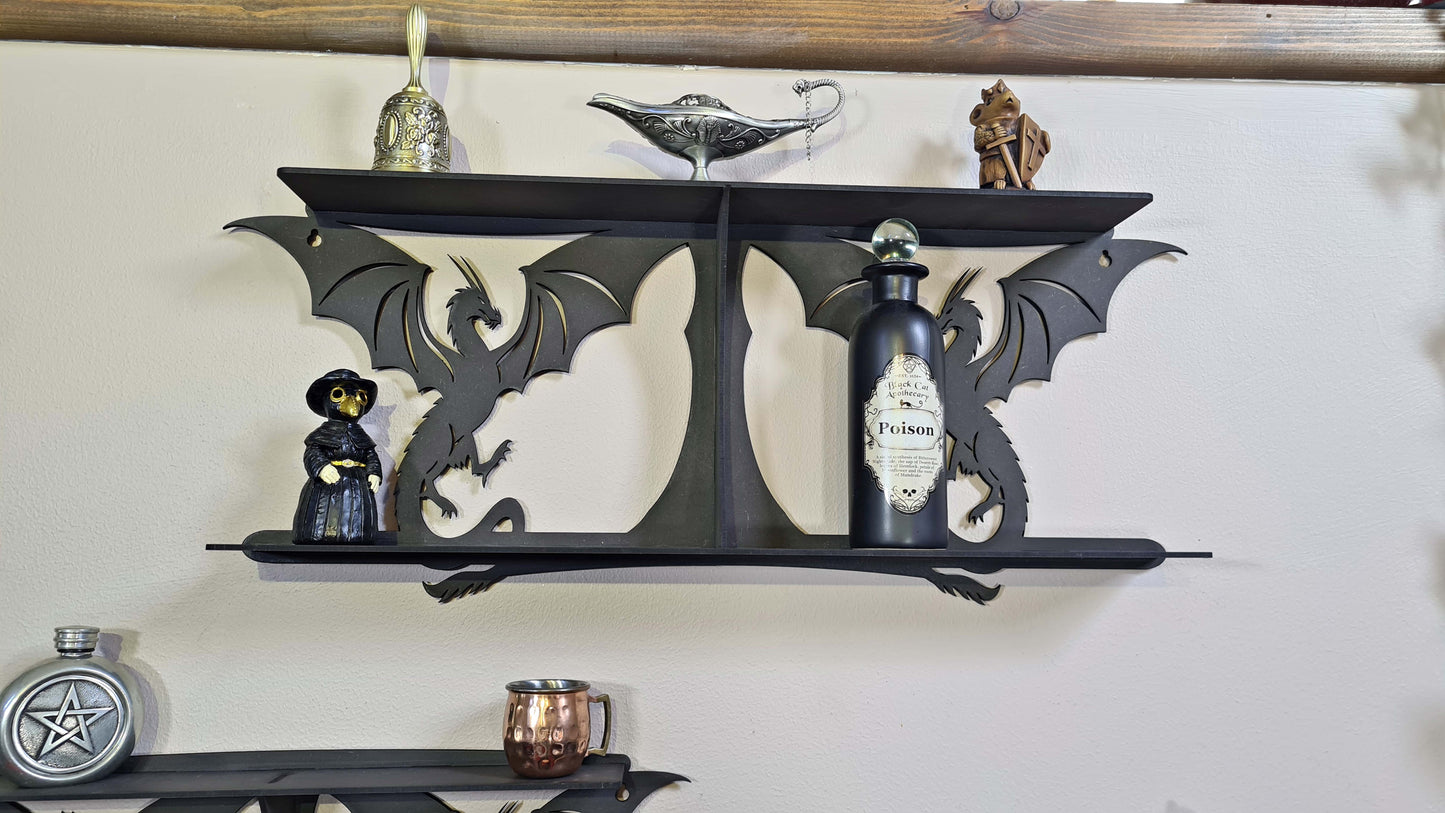 Dragon Shelving, Dragon Décor, Gothic Shelving , Gothic Décor, Mystical Décor, Mystical Shelving, Magical Shelving, Whimsey Shelving, Shelfs