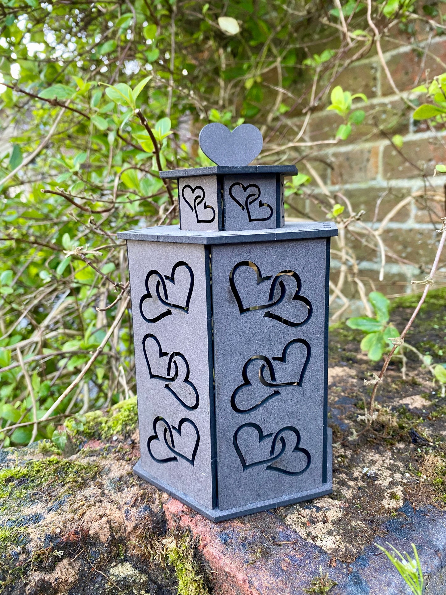 Hearts Lantern MDF large