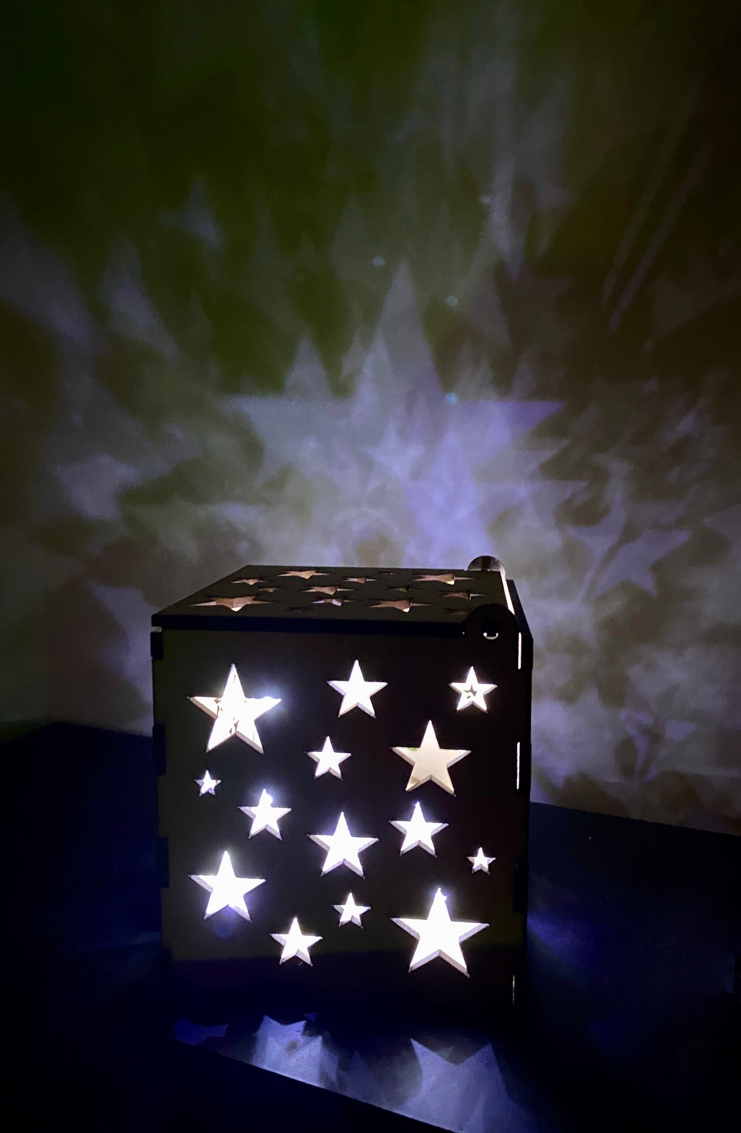 Christmas Stars MDF Night Light