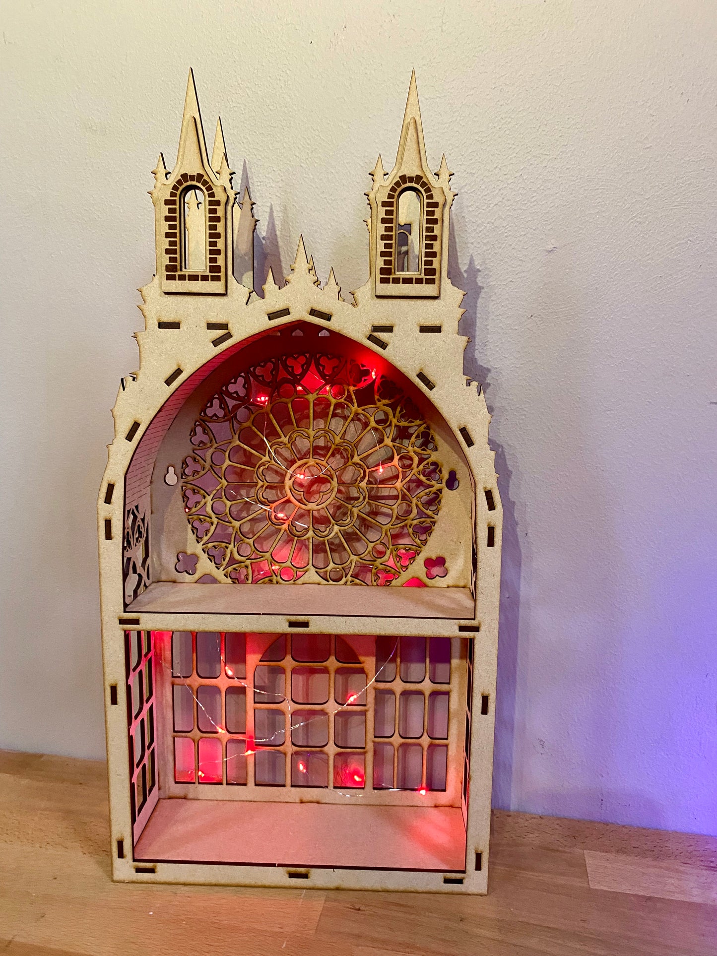 Gothic Two shelf Tower dispaly kitchen storage spice rack