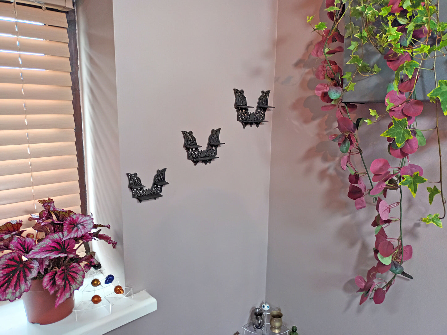 Bat shelf mirrors