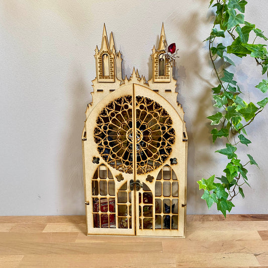 2 Shelf Gothic Display Shelf, Castle Shelf, Gothic Display Cabinet, Gothic Decor, Crystal Display Cabinet, Display Cabinet, Gothic Shelving