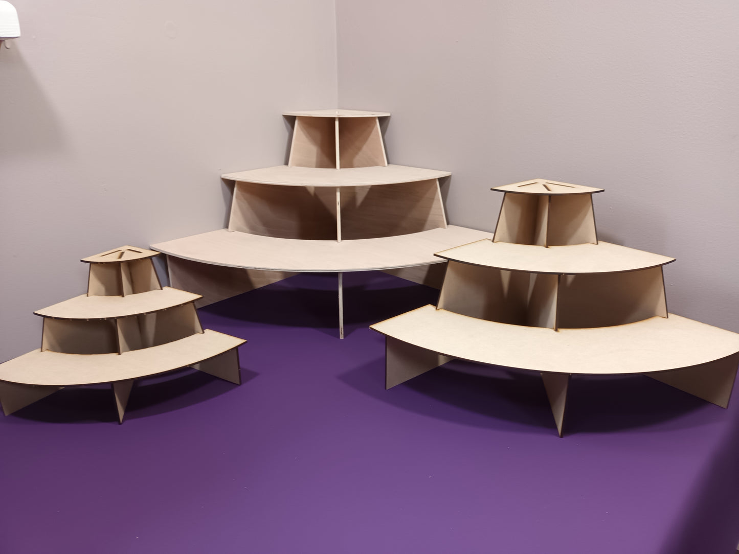 Circular Corner Display Stands