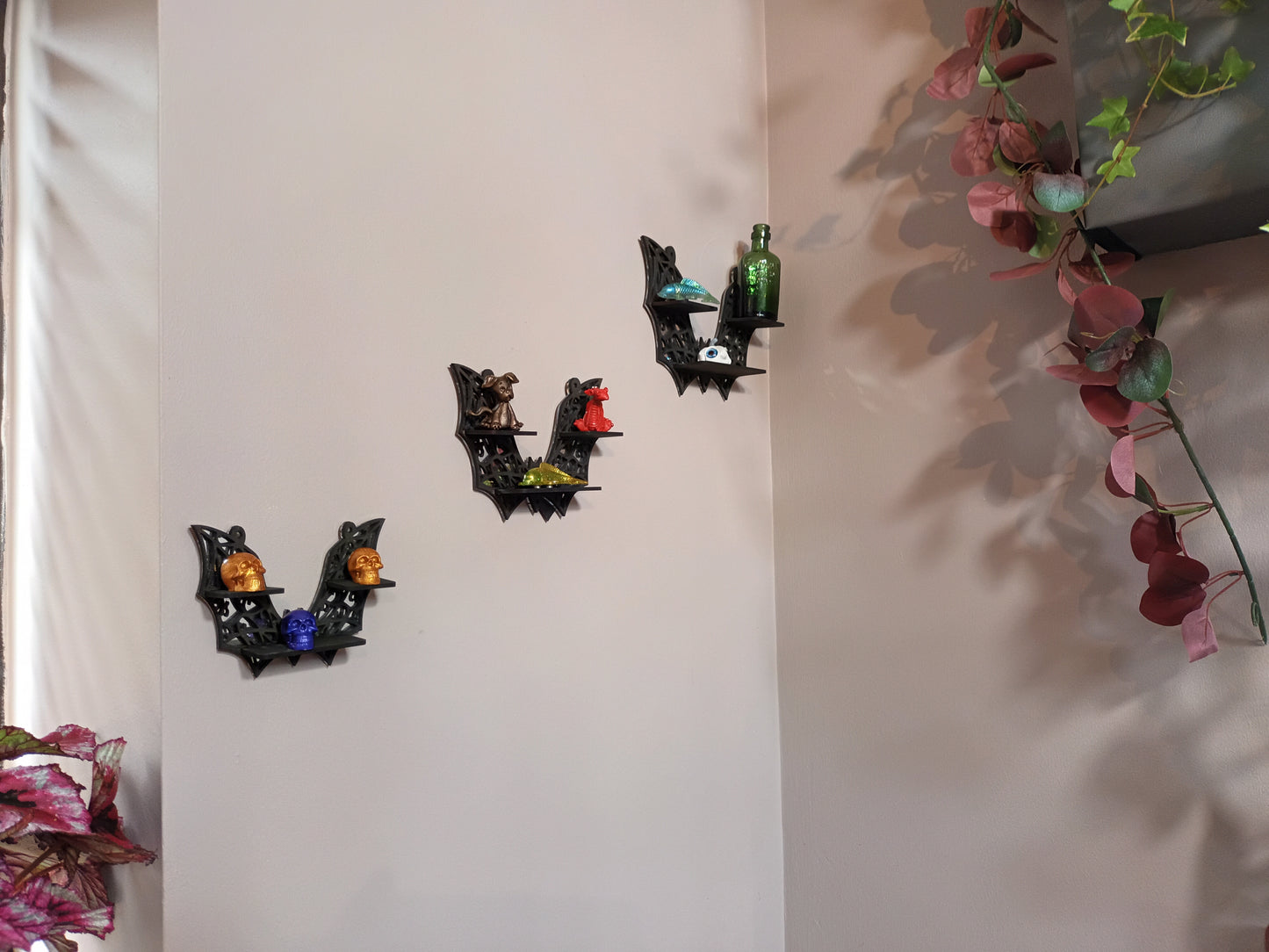 Bat shelf mirrors