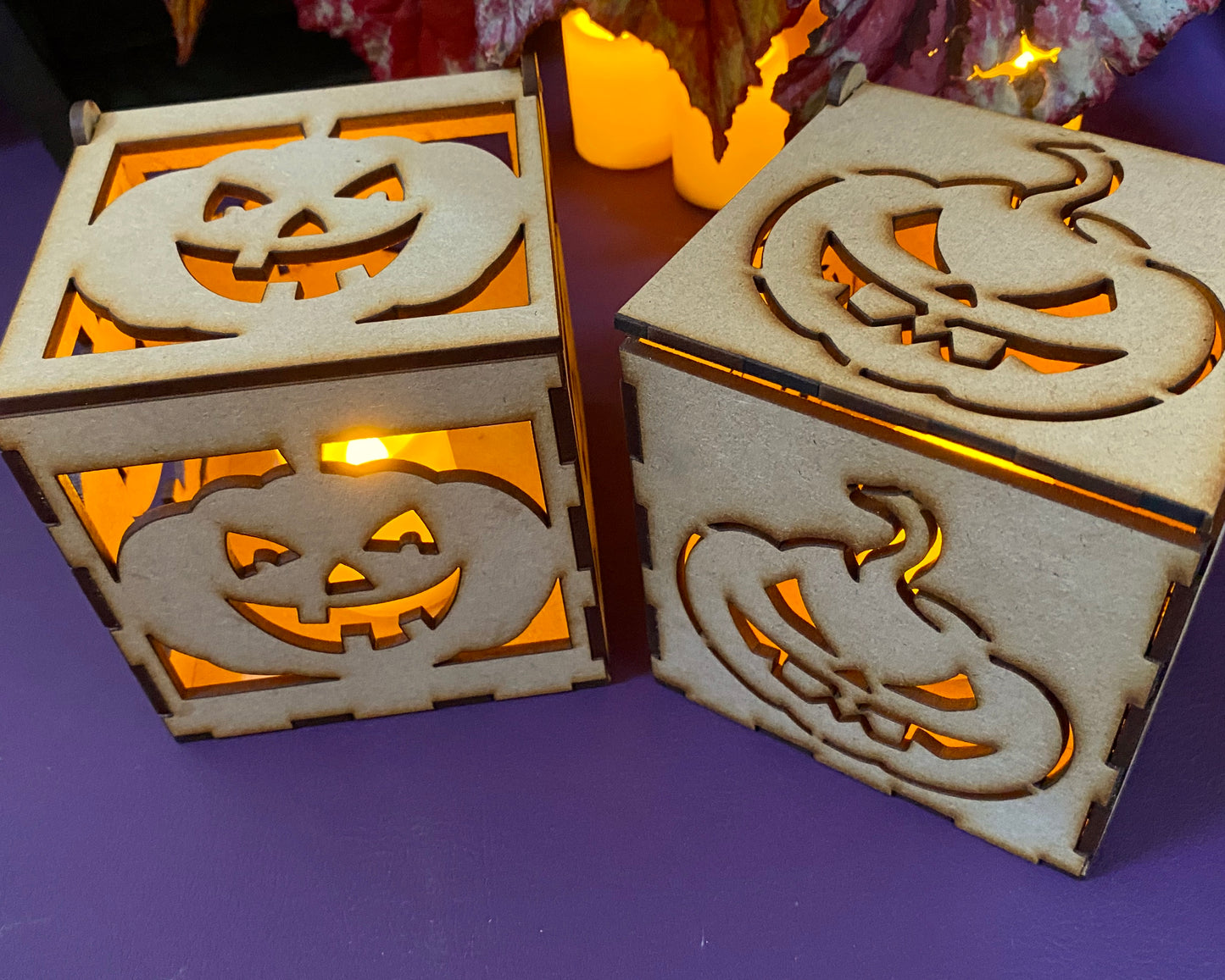 Happy Pumpkin MDF Craft Kit Night Light