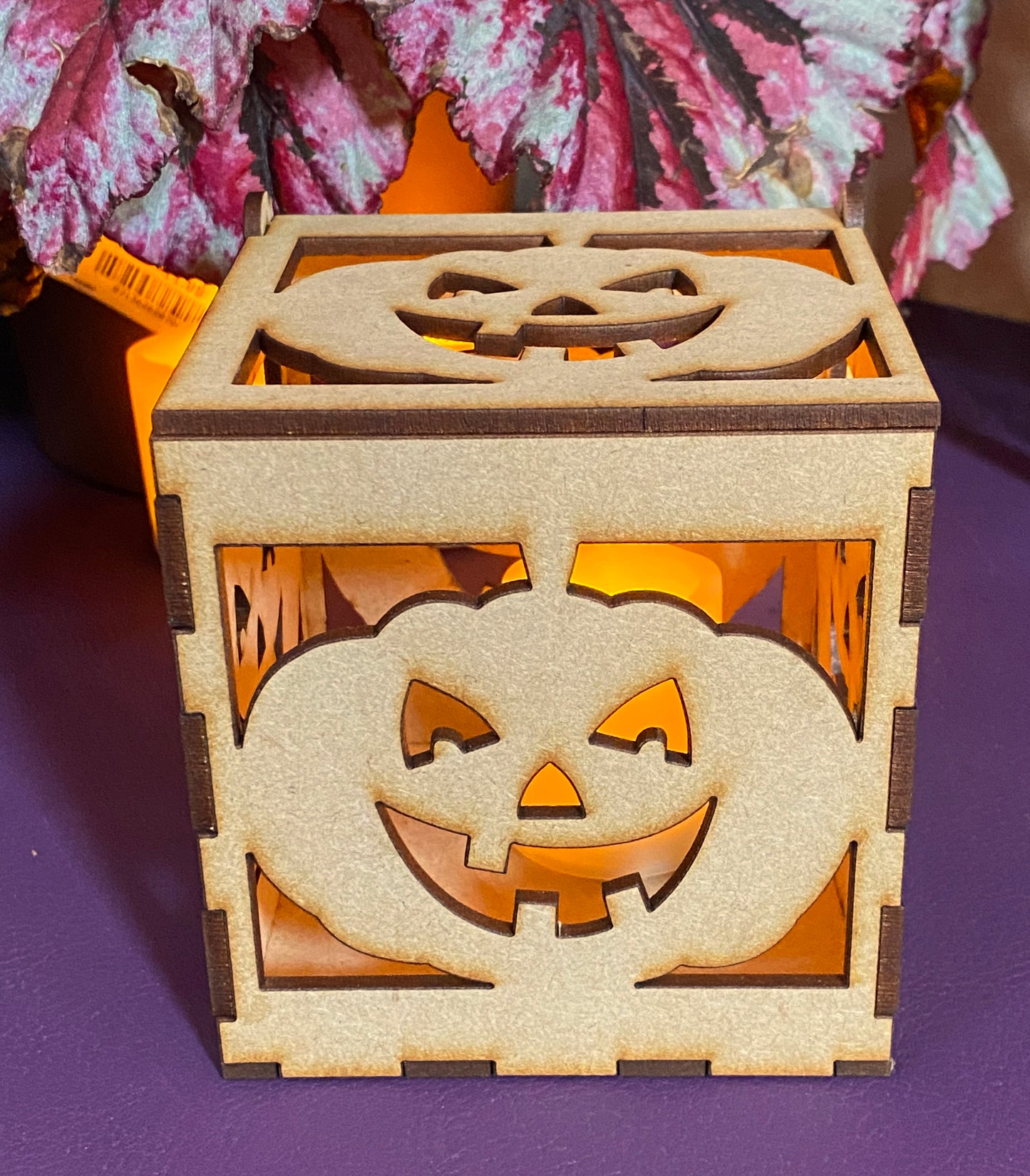 Happy Pumpkin MDF Craft Kit Night Light