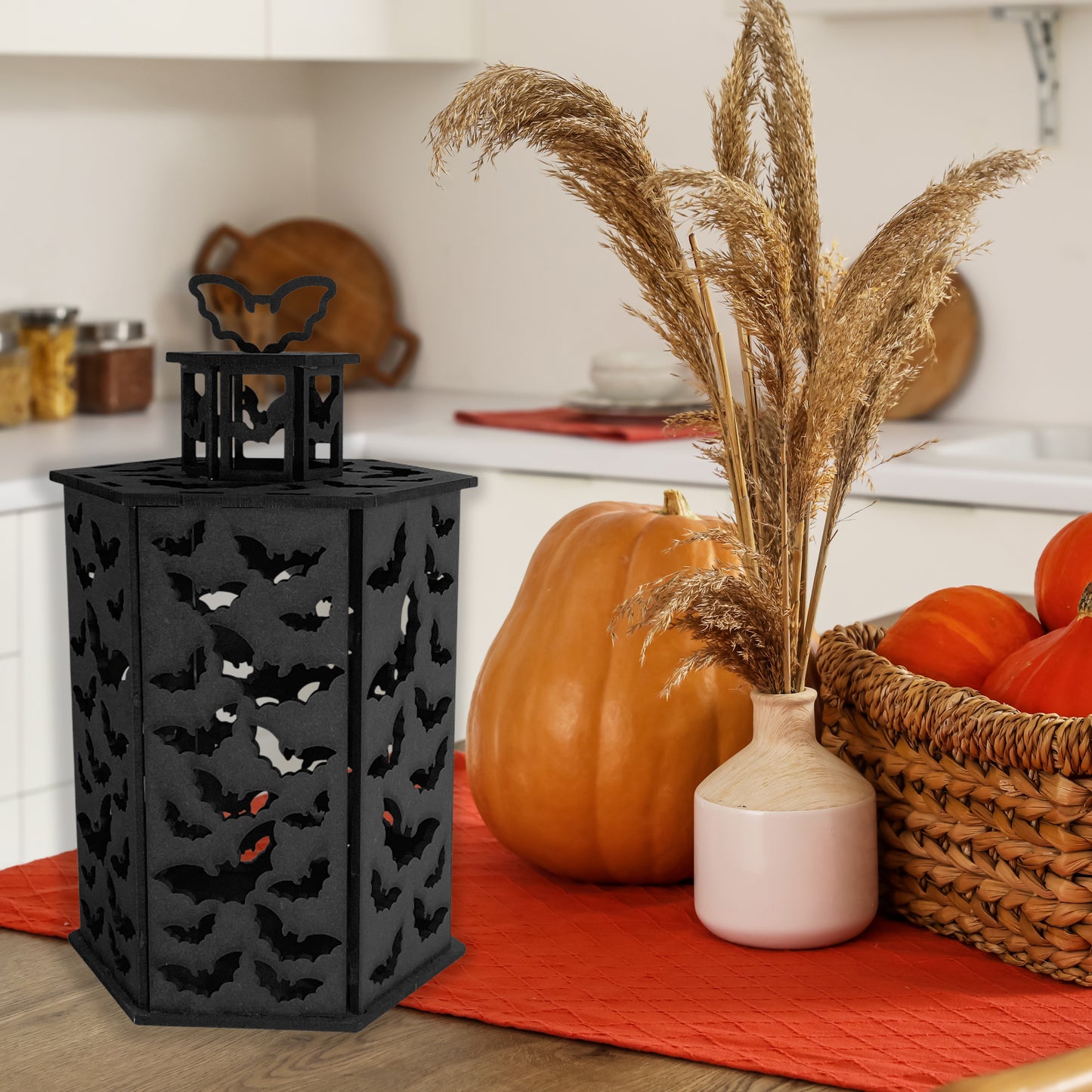 Bat Night Light, Lantern, Gothic, Night Light, Bedroom Light, Themed Light, Themed Night Light, Flying Bats, Bat Decor, Gothic Gift Ideas