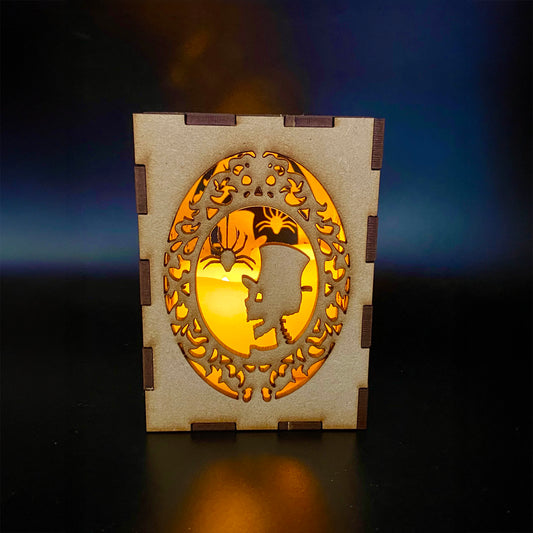 Count Boney Face Silhouette  Small Lantern