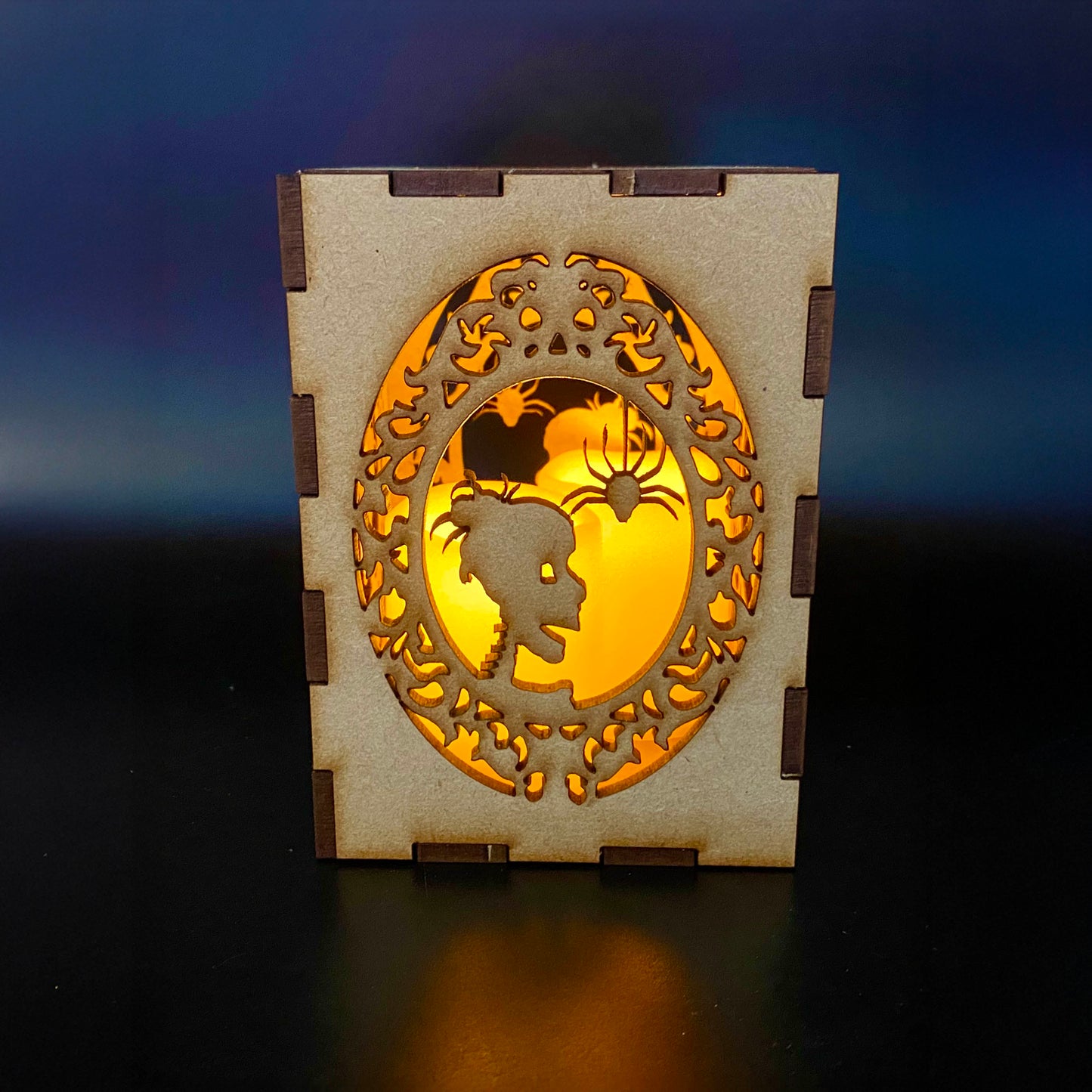 Countess Boney Face Silhouette  Small Lantern