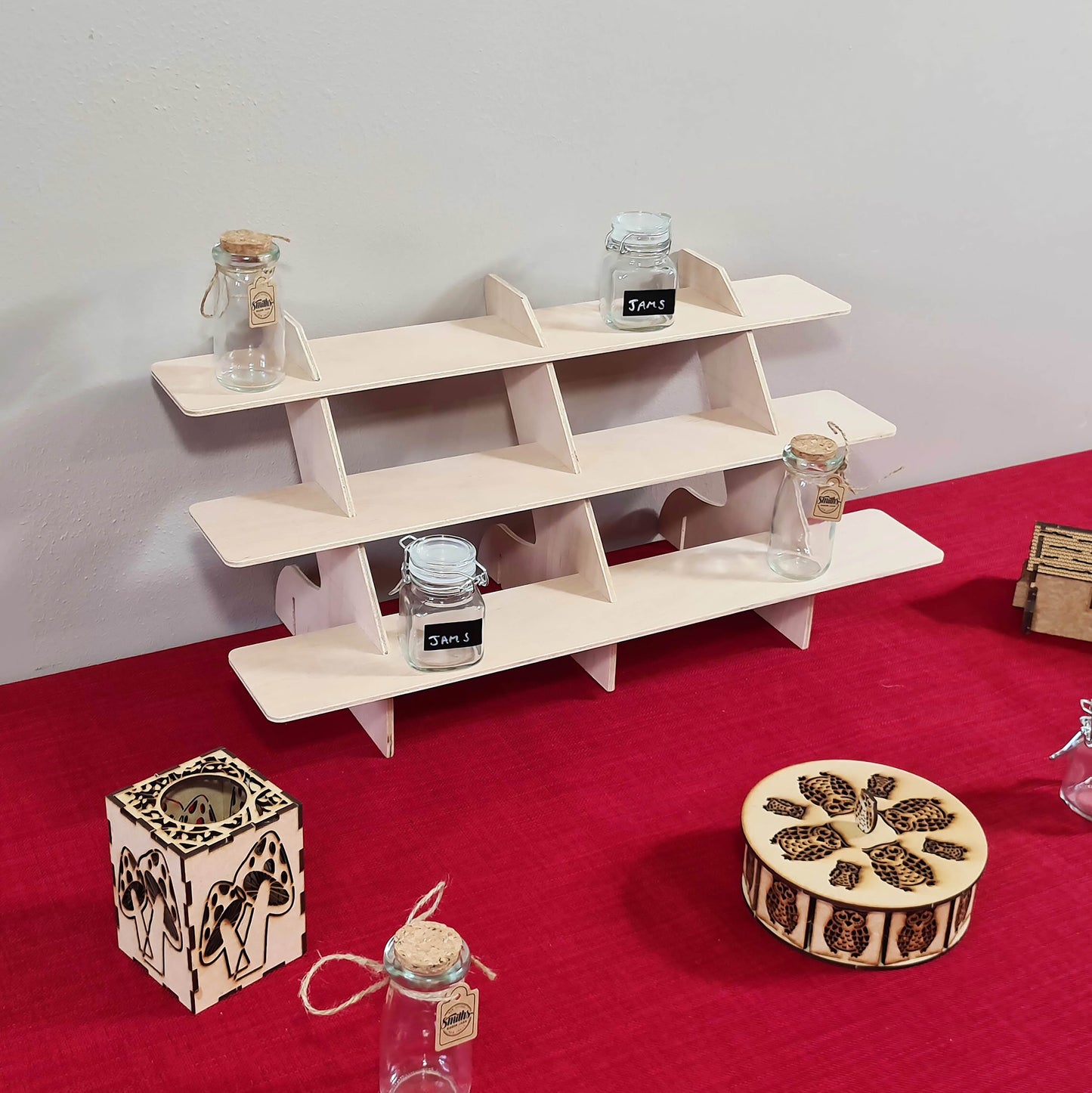 Shop Display/Craft Stands Wide 3 Tier 6mm Ply