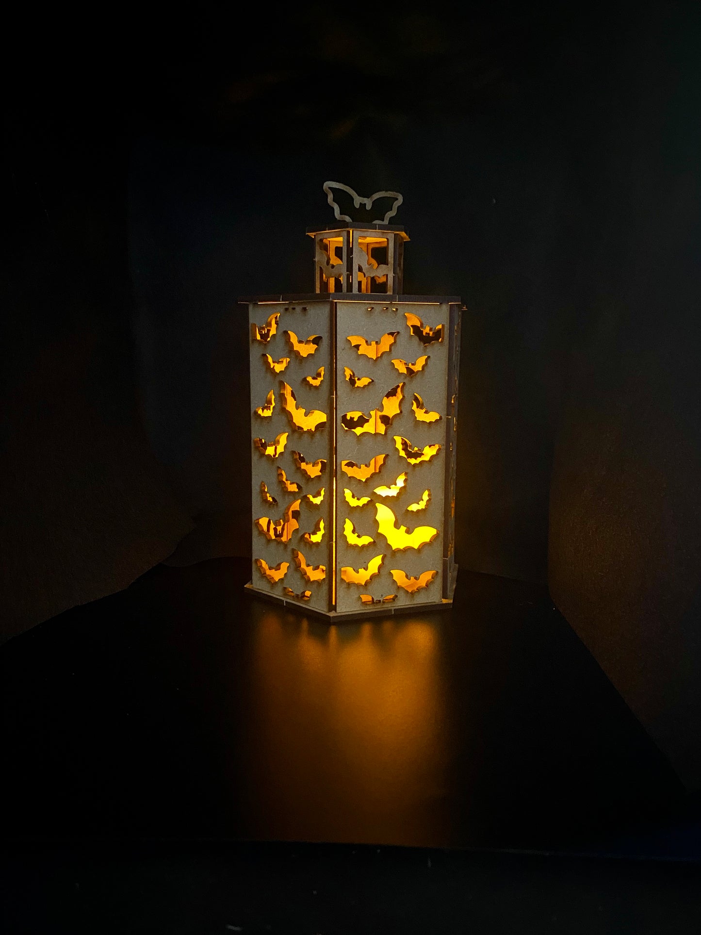 Bats Lantern MDF Craft Kit - Large