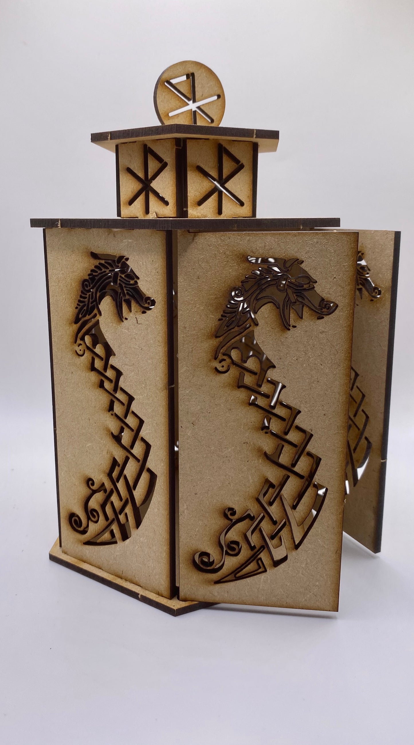 Viking Dragon Lantern MDF Craft Kit-Large
